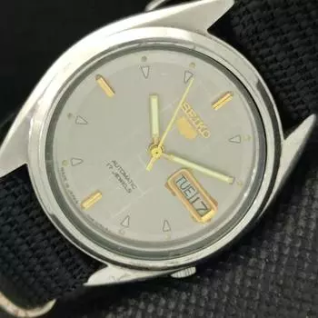 Б/У винтажные мужские часы SEIKO 5 AUTO 7009A из Японии с оригинальным циферблатом 595a-a312396-9 SKU595a-a312396