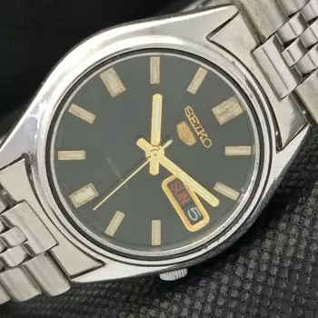 Б/У винтажные мужские часы SEIKO 5 AUTO 7S26A из Японии с оригинальным циферблатом 596-a312796-9 SKU596-a312796