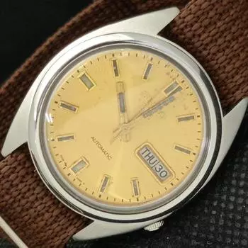 Б/У винтажные мужские часы SEIKO 5 AUTOMATIC 7009A из Японии с оригинальным циферблатом a413524-2 SKU621b-a413524