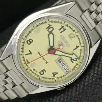 Б/У винтажные мужские часы SEIKO 5 AUTOMATIC 7S26A JAPAN DAY/DATE 594a-a311667-2 SKU594a-a311667