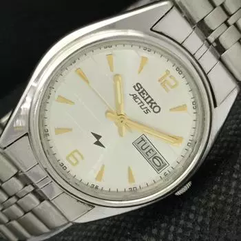 Б/У винтажные мужские часы SEIKO 5 AUTO 6319A из Японии D/D, серебряные, 608a-a315009-2 SKU608a-a315009