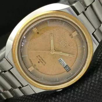 Б/У винтажные мужские часы SEIKO 5 AUTO 6119C из Японии с оригинальным циферблатом D/D 597-a312927-6 lot597-a312927