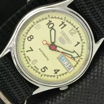 Б/У винтажные мужские часы SEIKO 5 AUTOMATIC 7S26A JAPAN DAY/DATE 594a-a311628-9 SKU594a-a311628