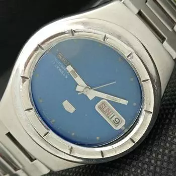 Б/У винтажные мужские часы SEIKO 5 AUTOMATIC 7019A из Японии с оригинальным циферблатом a415780-2 SKU621d-a415780
