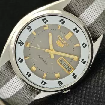 Б/У винтажные мужские часы SEIKO 5 AUTO 7009A из Японии с оригинальным циферблатом 595c-a319248-9 SKU595c-a319248