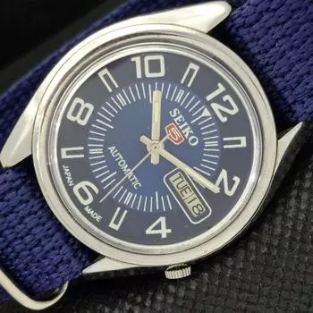 Б/У винтажные мужские часы SEIKO 5 AUTOMATIC 7019A JAPAN с функцией отображения дня и даты 588a-a310132-6 lot588a-a310132