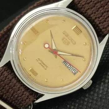 Б/У винтажные мужские часы SEIKO 5 AUTO 6309A из Японии с оригинальным циферблатом 608i-a316915-2 SKU608i-a316915