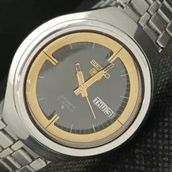 Б/У винтажные мужские часы SEIKO 5 AUTO 6319A из Японии с оригинальным циферблатом 621b-a413583-2 SKU621b-a413583