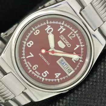 Б/У винтажные мужские часы SEIKO 5 AUTO 7009A из Японии, D/D, коричневые, 594a-a311741-2 SKU594a-a311741