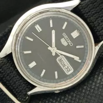 Б/У винтажные мужские часы SEIKO 5 AUTO 6309A из Японии с оригинальным циферблатом 608i-a316916-9 SKU608i-a316916