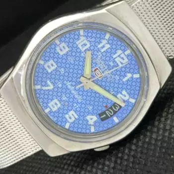 Б/У винтажные мужские часы SEIKO 5 AUTOMATIC 7009A JAPAN MENS DATE BLUE WATCH 593c-a314910-2 SKU593c-a314910