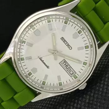 Б/У винтажные мужские часы SEIKO 5 AUTO 6309A из Японии с серебряным механизмом и функцией «день/дата» 588c-a313904-9 SKU588c-a313904