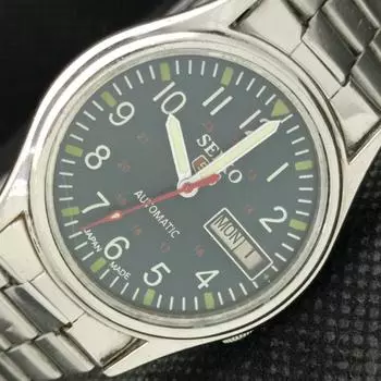 Б/У винтажные мужские часы SEIKO 5 AUTOMATIC 7009A из Японии, синие, 621b-a413557-2 SKU621b-a413557