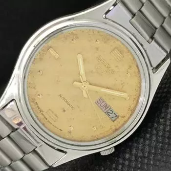 Б/У винтажные мужские часы SEIKO 5 AUTO 7009A из Японии с оригинальным циферблатом 595c-a319249-2 SKU595c-a319249