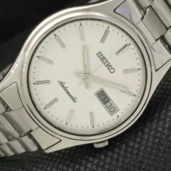 Б/У винтажные мужские часы SEIKO 5 AUTO 7009A из Японии D/D, серебряные, 604-a314050-9 SKU604-a314050