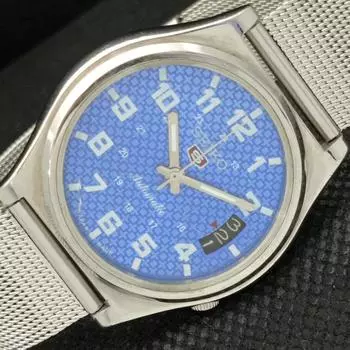 Б/У винтажные мужские часы SEIKO 5 AUTOMATIC 7009A JAPAN MENS DATE BLUE WATCH 595a-a312325-2 SKU595a-a312325