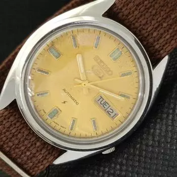 Б/У винтажные мужские часы SEIKO 5 AUTO 7009A из Японии с оригинальным циферблатом 595c-a319245-2 SKU595c-a319245