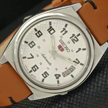 Б/У винтажные мужские часы SEIKO 5 AUTOMATIC 7019A из Японии с датой и серебром 596-a312718-9 SKU596-a312718
