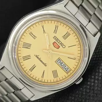 Б/У винтажные мужские часы SEIKO 5 AUTOMATIC 6309A из Японии, золотые, 608g-a316345-2 SKU608g-a316345