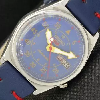 Б/У винтажные мужские часы SEIKO 5 AUTOMATIC JAPAN MENS DAY/DATE GREEN WATCH 598-a313159-2 SKU598-a313159