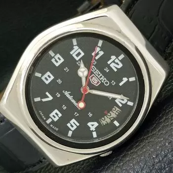 Б/У винтажные мужские часы SEIKO 5 AUTOMATIC 7009A из Японии с черным циферблатом a434502-2 R121-a434502