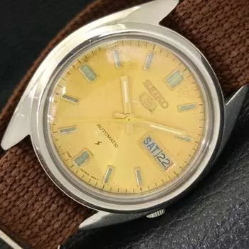 Б/У винтажные мужские часы SEIKO 5 AUTOMATIC 7009A из Японии с оригинальным циферблатом a435042-2 R122-a435042