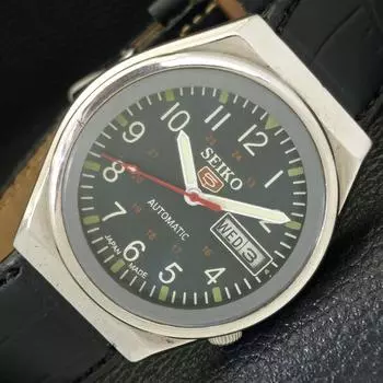 Б/У винтажные мужские часы SEIKO 5 AUTOMATIC 6309A из Японии с синим циферблатом a435015-2 R122-a435015