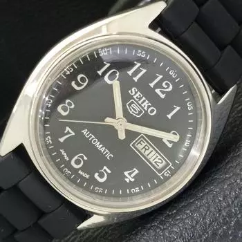 Б/У винтажные мужские часы SEIKO 5 AUTOMATIC 6309A из Японии с черным циферблатом a434990-2 R122-a434990