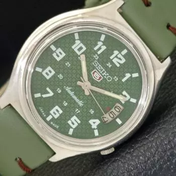 Б/У винтажные мужские часы SEIKO 5 AUTOMATIC 7009A из Японии с зеленым циферблатом a434922-2 R122-a434922