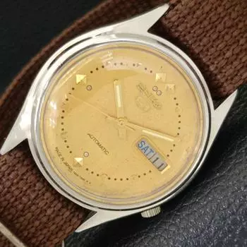Б/У винтажные мужские часы SEIKO 5 AUTOMATIC 7009A из Японии с оригинальным циферблатом a435044-2 R122-a435044