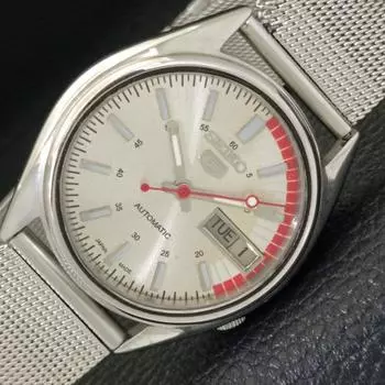 Б/У винтажные мужские часы SEIKO 5 AUTOMATIC 7019A из Японии с серебряным циферблатом a434556-2 R121-a434556
