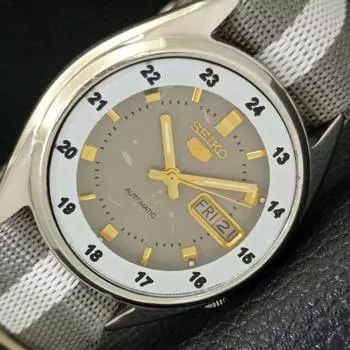 Б/У винтажные мужские часы SEIKO 5 AUTOMATIC 7009A из Японии с оригинальным циферблатом a435046-2 R122-a435046