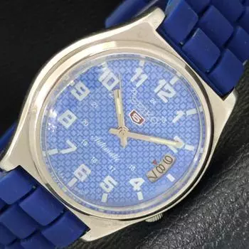 Б/у винтажные мужские часы SEIKO 5 AUTOMATIC JAPAN с синим циферблатом и датой a434904-2 R122-a434904