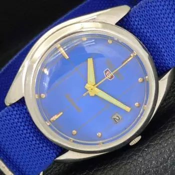 Б/у винтажные мужские часы SEIKO 5 AUTOMATIC JAPAN с синим циферблатом и датой a434934-2 R122-a434934
