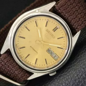 Б/У винтажные мужские часы SEIKO 5 AUTOMATIC 7009A из Японии с оригинальным циферблатом a435037-2 R122-a435037