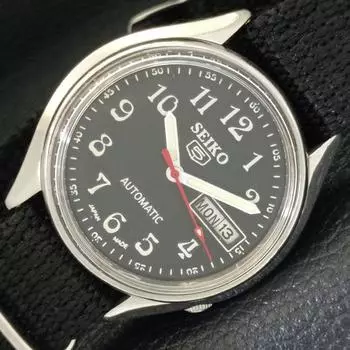 Б/У винтажные мужские часы SEIKO 5 AUTOMATIC 6349A из Японии с черным циферблатом a434946-2 R122-a434946