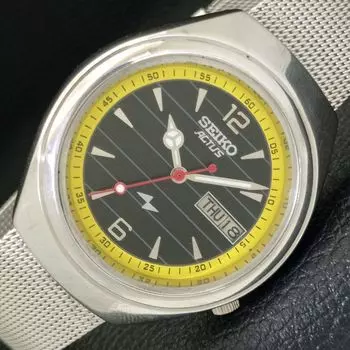Б/У винтажные мужские часы SEIKO ACTUS AUTOMATIC 7009A из Японии с черным циферблатом a433641-2 R118-a433641