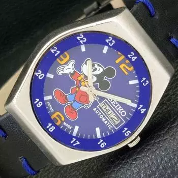 Б/У винтажные мужские часы SEIKO AUTOMATIC 6309A из Японии с синим циферблатом a433704-2 R118-a433704