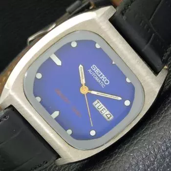 Б/У винтажные мужские часы SEIKO AUTOMATIC 6309A из Японии с синим циферблатом a433684-2 R118-a433684