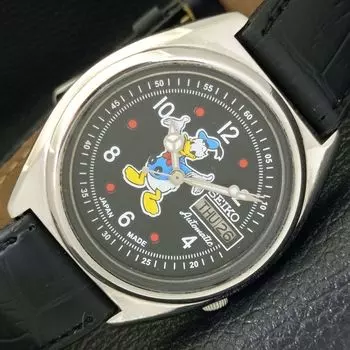 Б/У винтажные мужские часы SEIKO AUTOMATIC 7009A из Японии с рисунком черного цвета a433911-2 R119-a433911