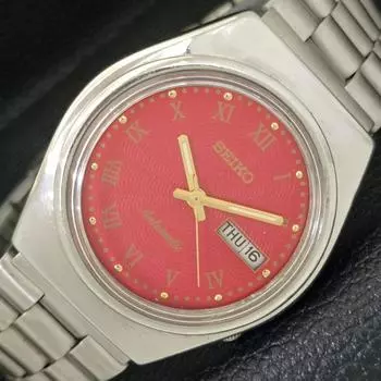 Б/У винтажные мужские часы SEIKO AUTOMATIC 6309A из Японии с красным циферблатом a433873-2 R119-a433873