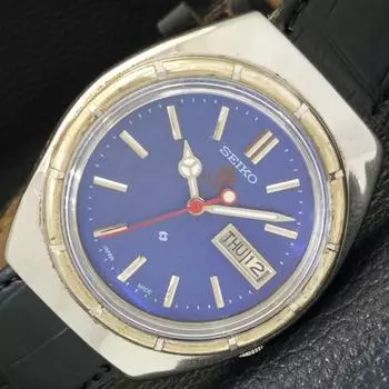 Б/У винтажные мужские часы SEIKO EXPo 70 AUTOMATIC 7009A из Японии с синим циферблатом a433853-2 R119-a433853
