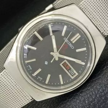 Б/У винтажные мужские часы SEIKO EXPO 70 AUTOMATIC JAPAN с черным циферблатом a433854-2 R119-a433854
