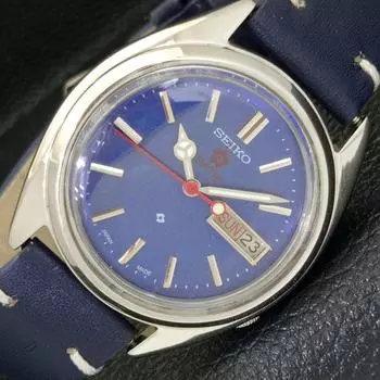 Б/У винтажные мужские часы SEIKO EXPO 70 AUTOMATIC 7009A из Японии с синим циферблатом a433828-2 R119-a433828