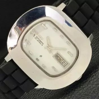 Б/У винтажные мужские часы SEIKO LM AUTOMATIC 5606A из Японии с белым циферблатом a434221-2 R120-a434221