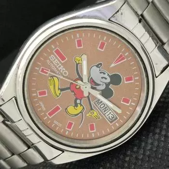 Б/у винтажные мужские часы SEIKO с рисунком на циферблате AUTO 6309A из Японии 608e-a316023-2 SKU608e-a316023