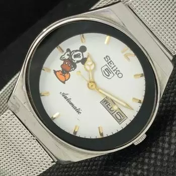 Б/у винтажные мужские часы SEIKO с рисунком на циферблате с автоподзаводом 6309A из Японии 606-a314470-2 SKU606-a314470