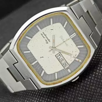 Б/У винтажные швейцарские мужские часы BULOVA AUTO DUAL-DAY a267302-1 Sku00-a267302