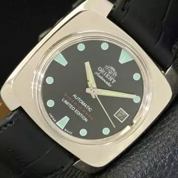 Б/у ЯПОНИЯ ORIENT AUTOMATIC 46941 МУЖСКИЕ ЧАСЫ С ЧЕРНЫМ ЦИФЕРБЛАТОМ И ДАТОЙ a432846-2 R113-a432846