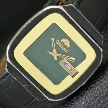 Б/у ЯПОНИЯ ORIENT CRYSTAL AUTOMATIC 46941 МУЖСКИЕ ОРИГИНАЛЬНЫЕ ЧАСЫ С ЦИФЕРБЛАТОМ a432884-2 R113-a432884